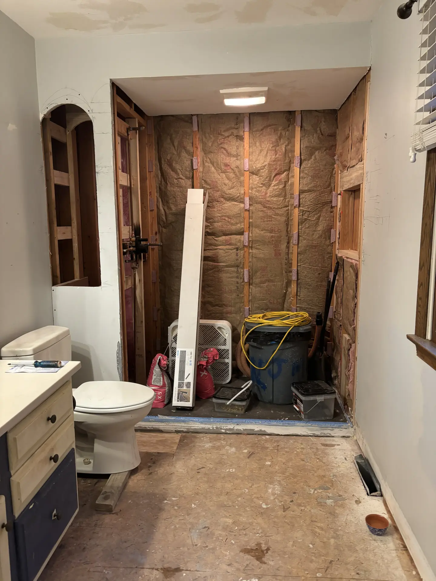 Demolition and new framing